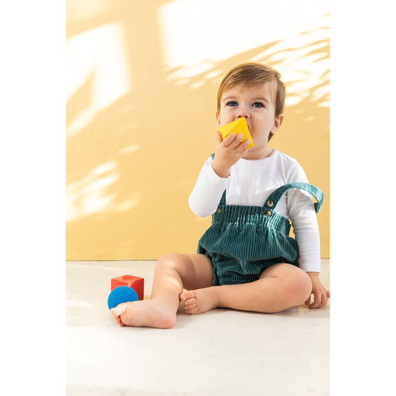 Bauhaus inspired geometric teether blocks